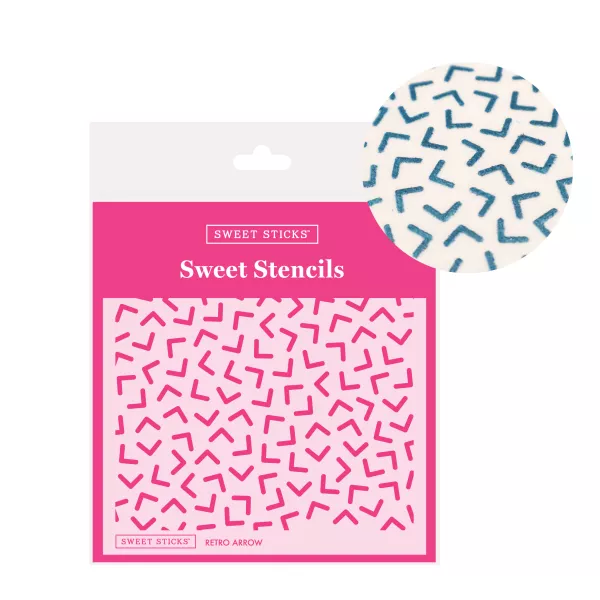 Sweet Sticks Retro Arrow Stencil